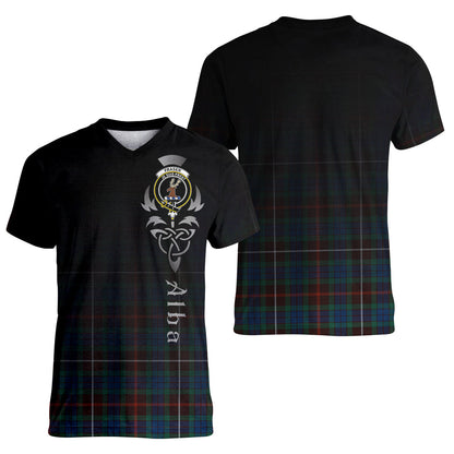 Printivon Fraser Hunting Ancient Tartan Crest Alba Celtic T Shirt
