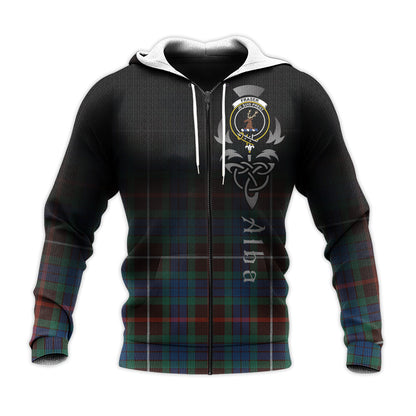 Printivon Fraser Hunting Ancient Tartan Crest Alba Celtic Hoodie