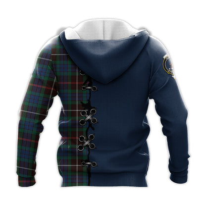 Printivon Fraser Hunting Ancient Tartan Hoodie Lion Rampant And Celtic Thistle Style