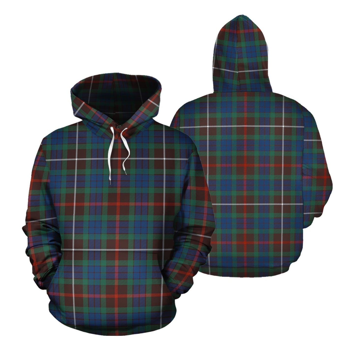 Printivon Fraser Hunting Ancient Tartan Hoodie