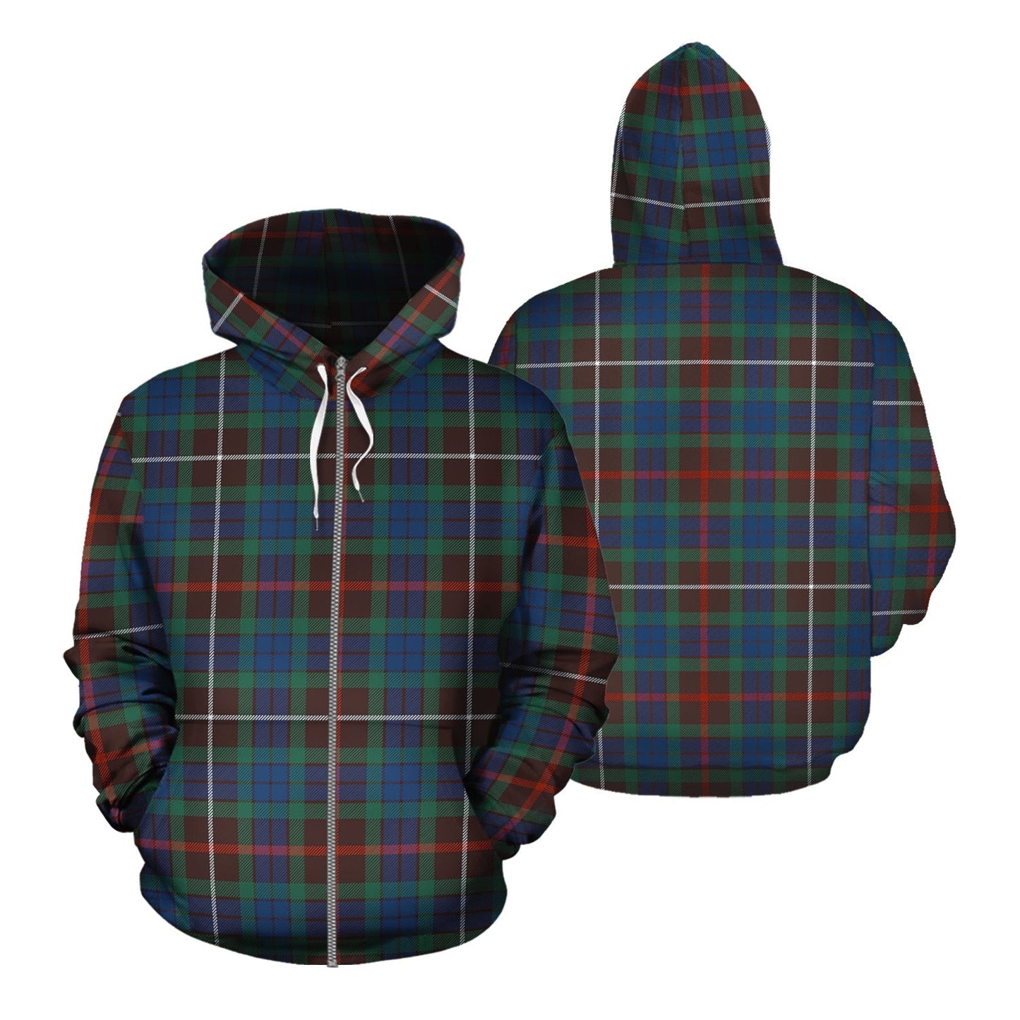 Printivon Fraser Hunting Ancient Tartan Hoodie