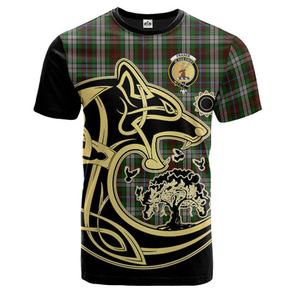Printivon Fraser Hunting Dress Crest Celtic Wolf Tartan T Shirt Custom Your Text