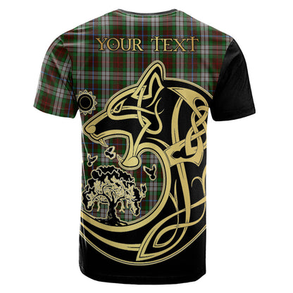 Printivon Fraser Hunting Dress Crest Celtic Wolf Tartan T Shirt Custom Your Text