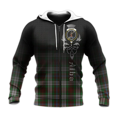 Printivon Fraser Hunting Dress Tartan Crest Alba Celtic Hoodie