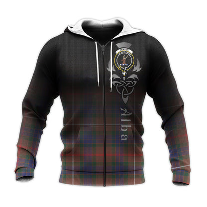 Printivon Fraser Hunting Modern Tartan Crest Alba Celtic Hoodie