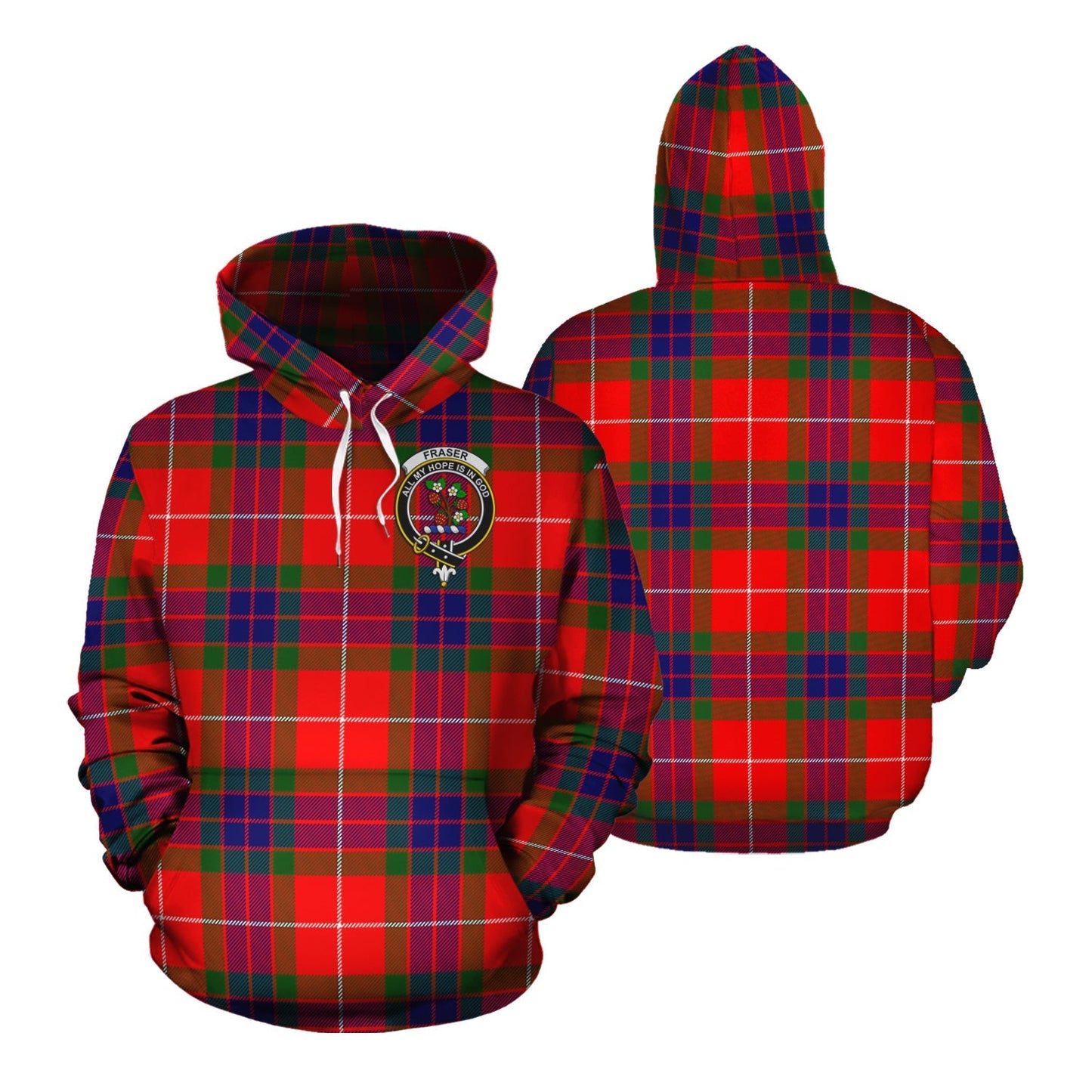 Printivon Fraser Modern Tartan Hoodie