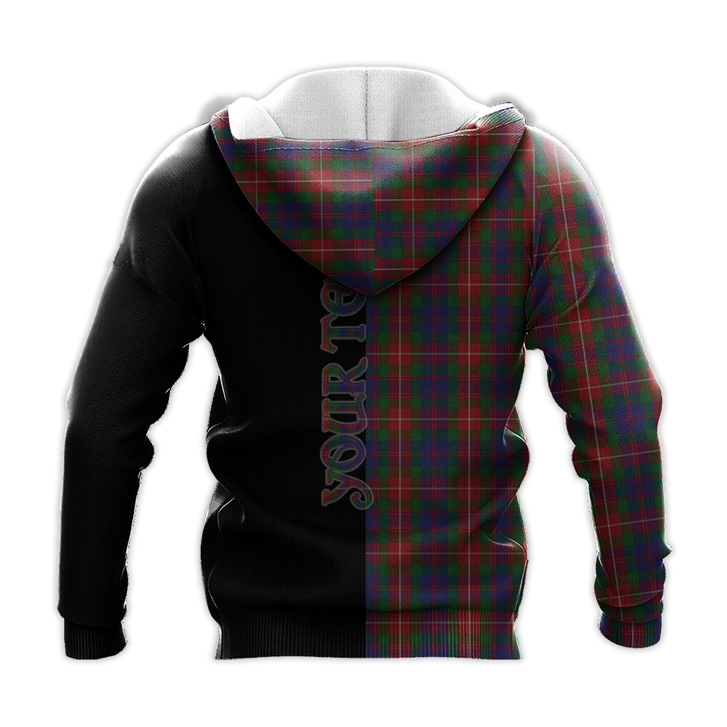 Printivon Fraser Of Lovat Tartan Personalize Half Hoodie
