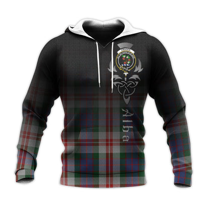 Printivon Fraser Red Dress Tartan Crest Alba Celtic Hoodie