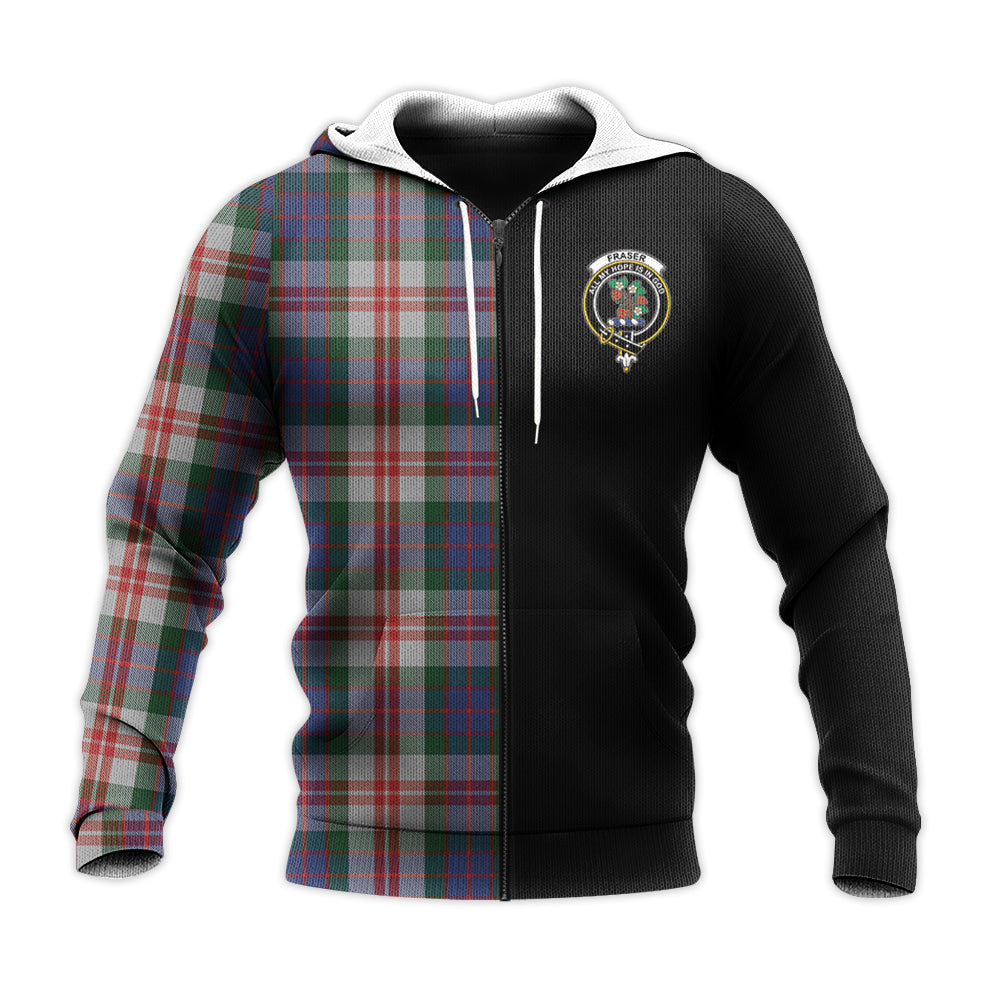 Printivon Fraser Red Dress Tartan Personalize Half Hoodie
