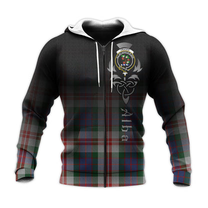 Printivon Fraser Red Dress Tartan Crest Alba Celtic Hoodie
