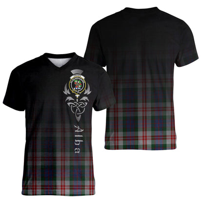 Printivon Fraser Red Dress Tartan Crest Alba Celtic T Shirt