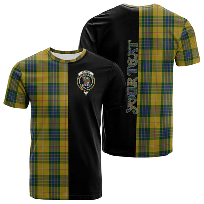 Printivon Fraser Yellow Tartan Personalize Half T shirt