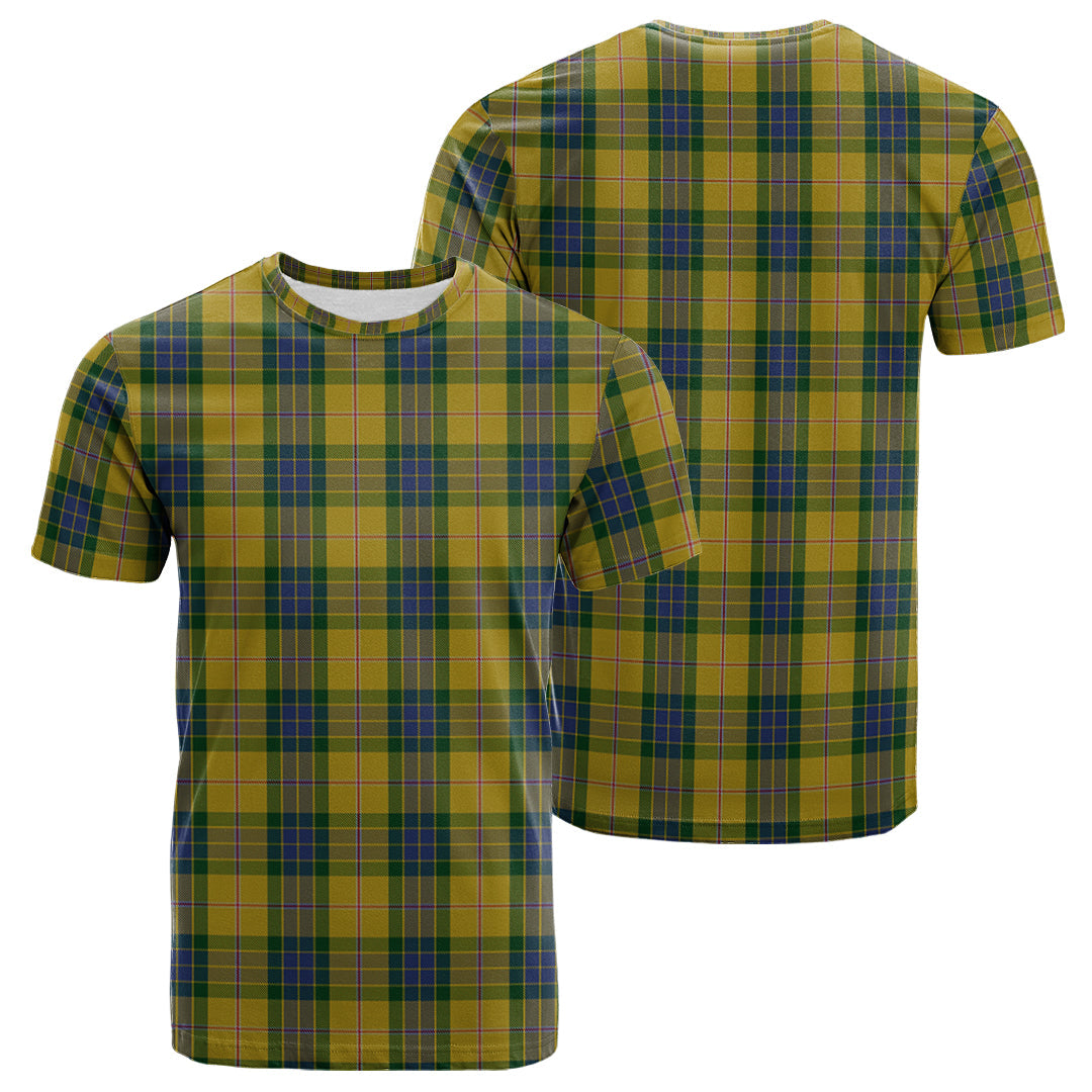 Printivon Fraser Yellow Tartan T Shirt