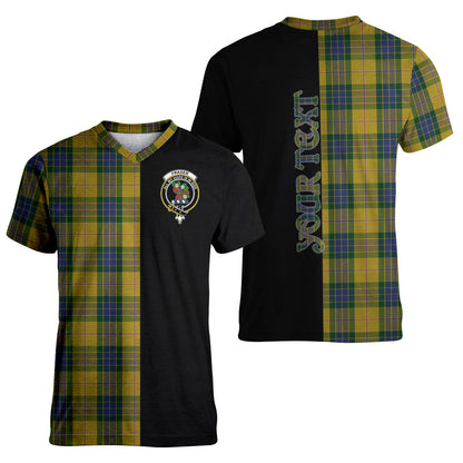 Printivon Fraser Yellow Tartan Personalize Half T shirt