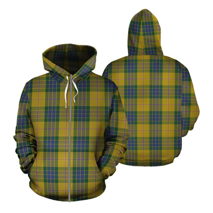Printivon Fraser Yellow Tartan Hoodie