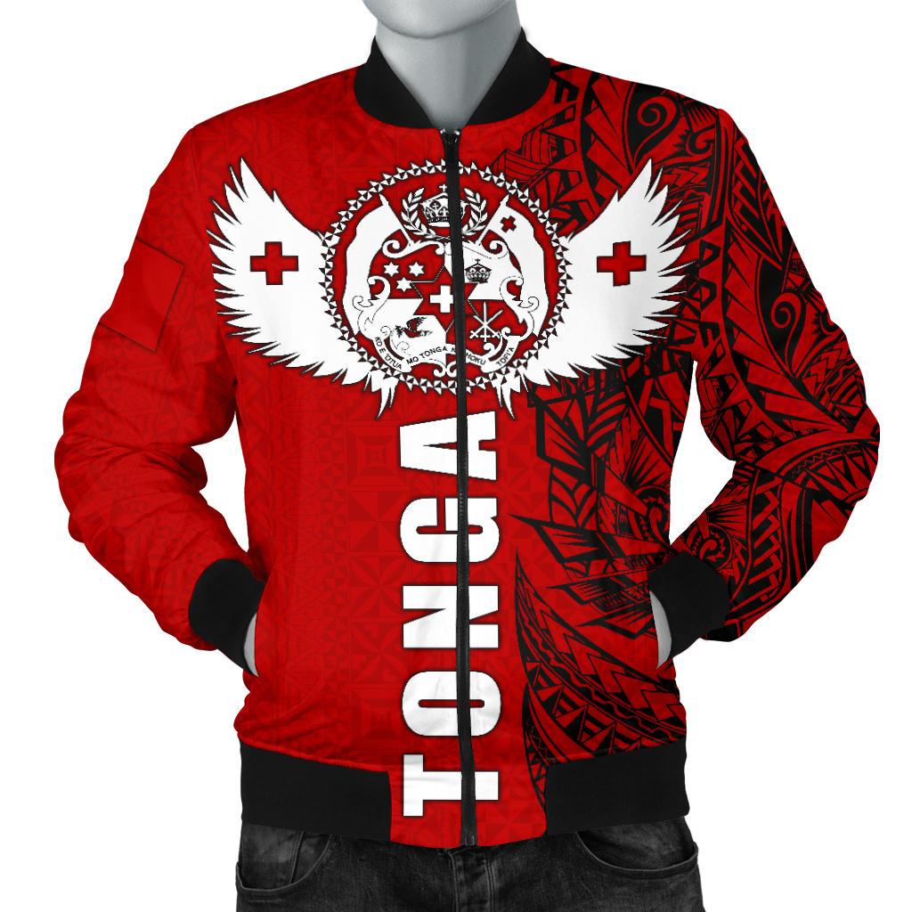 Tonga Polynesian Men's Bomber Jacket Tonga Wings