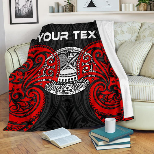American Samoa Polynesian Custom Personalised Premium Blanket American Samoan Spirit