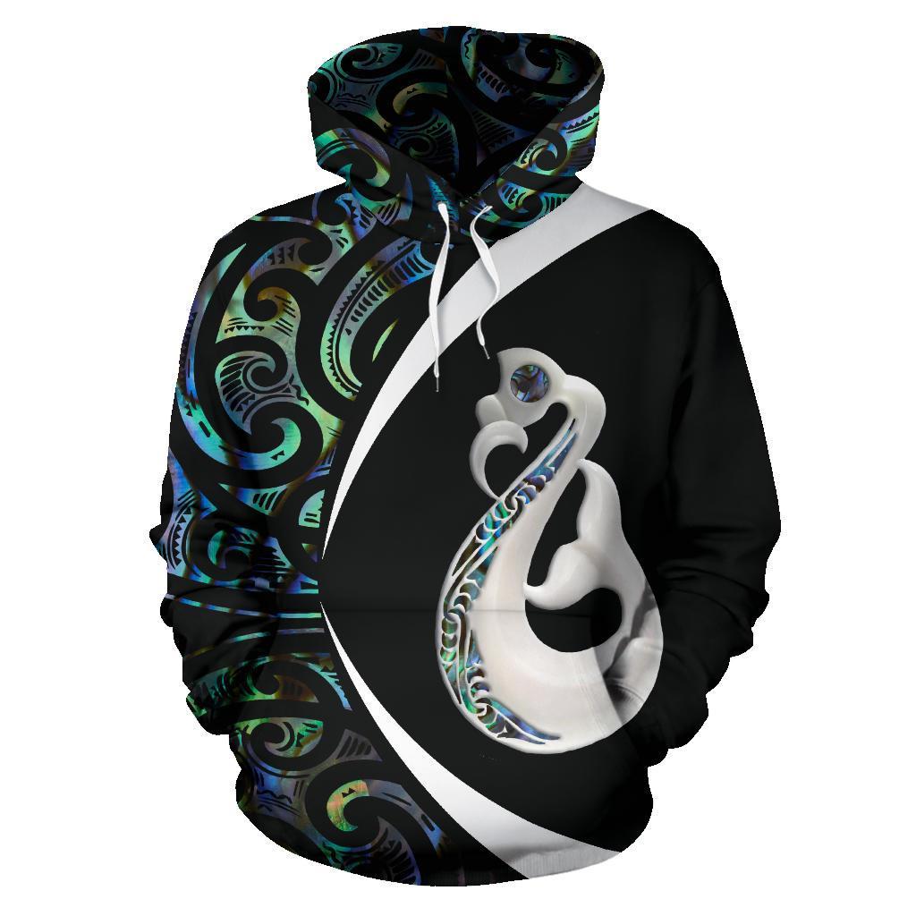 Maori Manaia Paua Shell Hoodie Patea 273 Circle Style