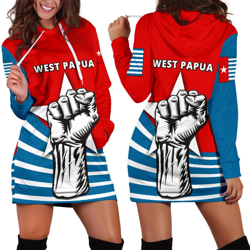Free West Papua Women Hoodie Dress