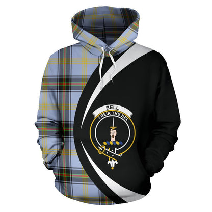 Printivon Bell Of The Borders Tartan Crest Hoodie Circle Style