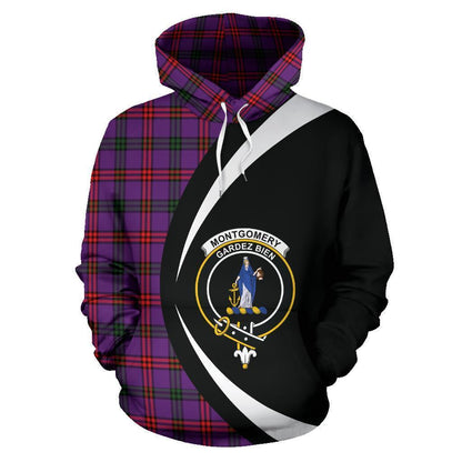 Printivon Montgomery Modern Tartan Crest Hoodie Circle Style