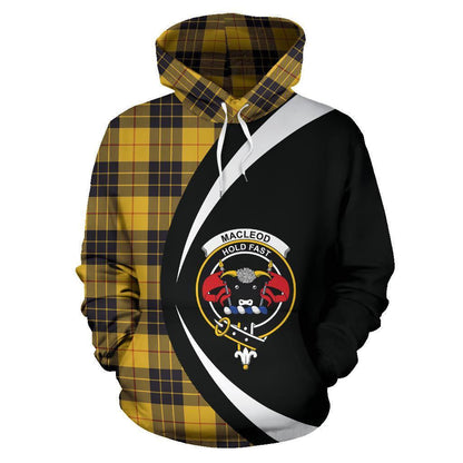 Printivon Macleod Of Lewis Ancient Tartan Crest Hoodie Circle Style