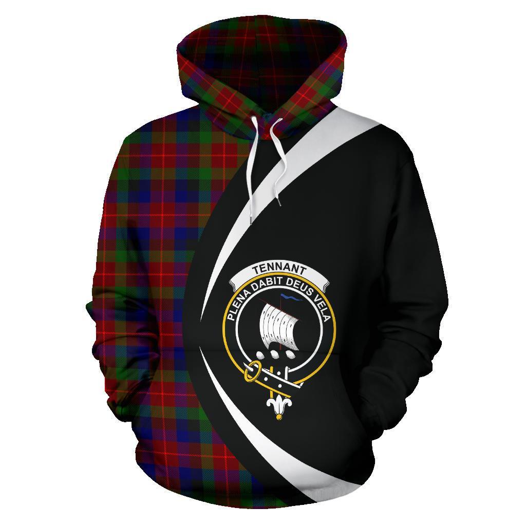 Printivon Tennant Tartan Crest Hoodie Circle Style