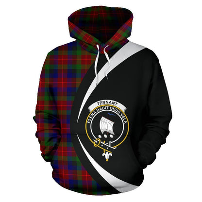 Printivon Tennant Tartan Crest Hoodie Circle Style