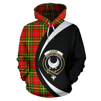 Printivon Leask Tartan Crest Hoodie Circle Style
