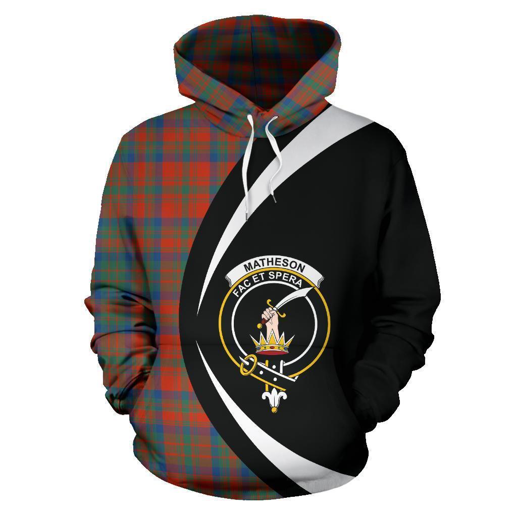 Printivon Matheson Ancient Tartan Crest Hoodie Circle Style