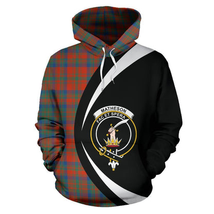 Printivon Matheson Ancient Tartan Crest Hoodie Circle Style