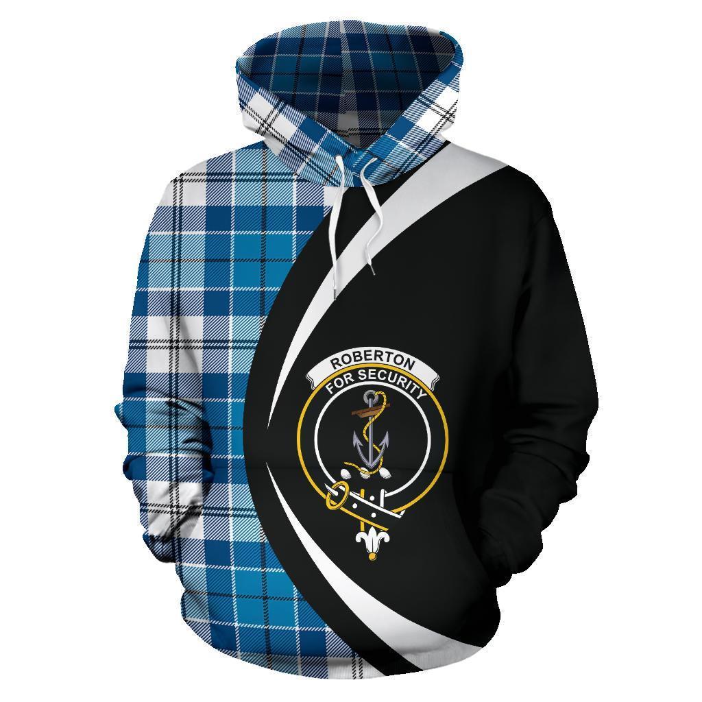 Printivon Roberton Tartan Crest Hoodie Circle Style