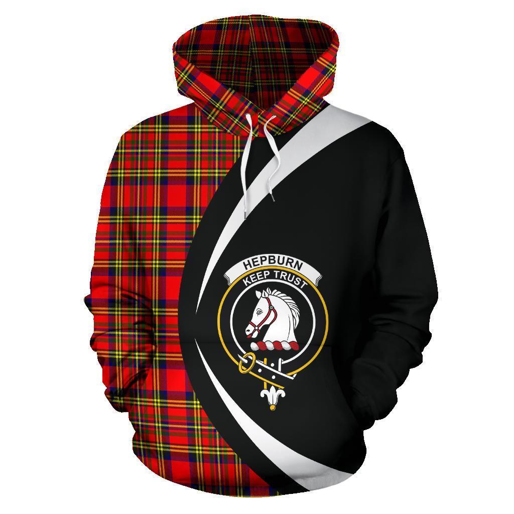 Printivon Hepburn Tartan Crest Hoodie Circle Style
