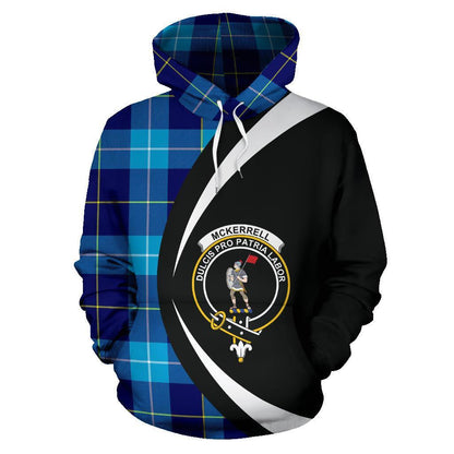 Printivon Mckerrell Tartan Crest Hoodie Circle Style