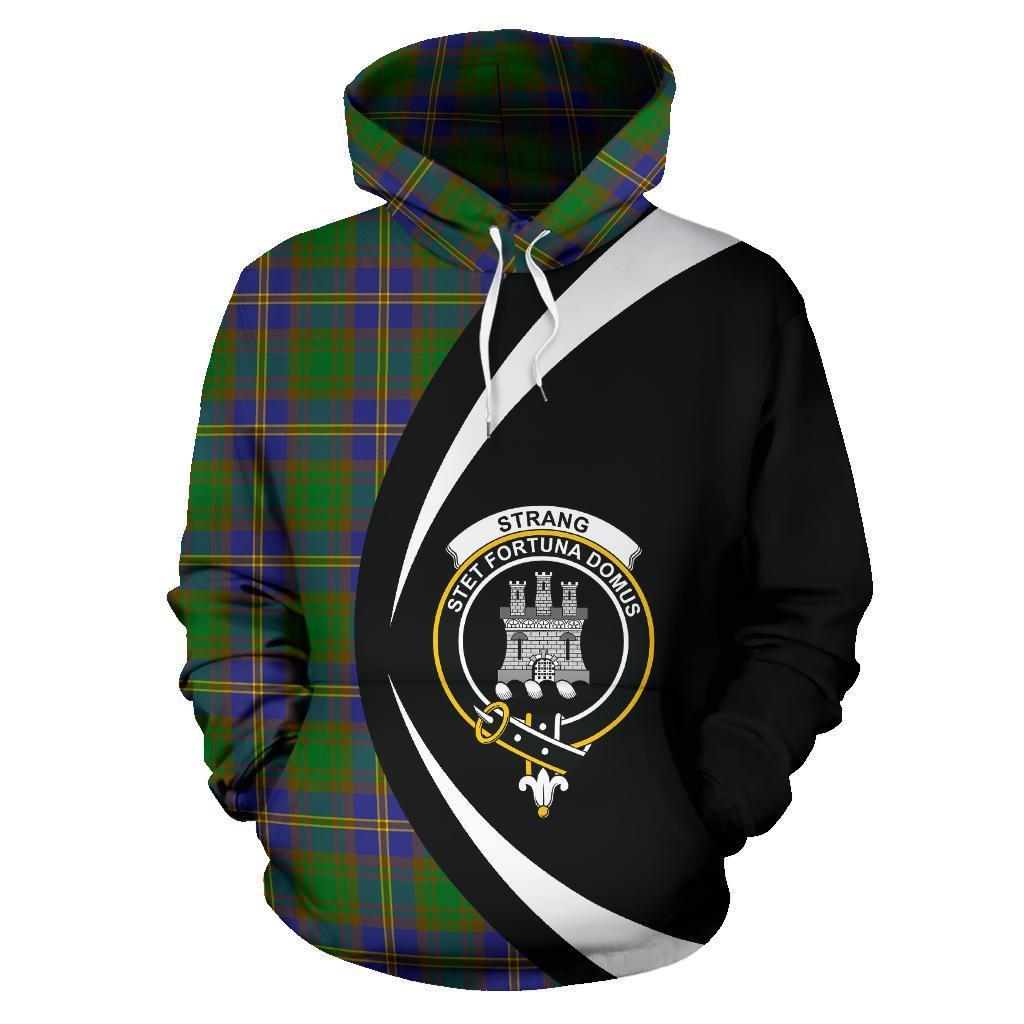 Printivon Strange Of Balkaskie Tartan Crest Hoodie Circle Style