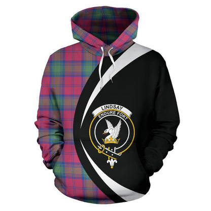Printivon Lindsay Ancient Tartan Crest Hoodie Circle Style