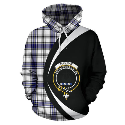 Printivon Hannay Modern Tartan Crest Hoodie Circle Style