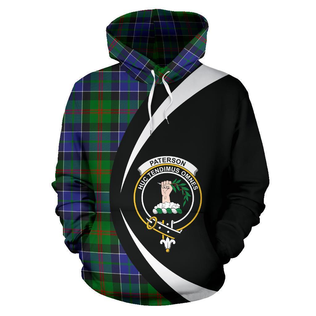 Printivon Paterson Tartan Crest Hoodie Circle Style