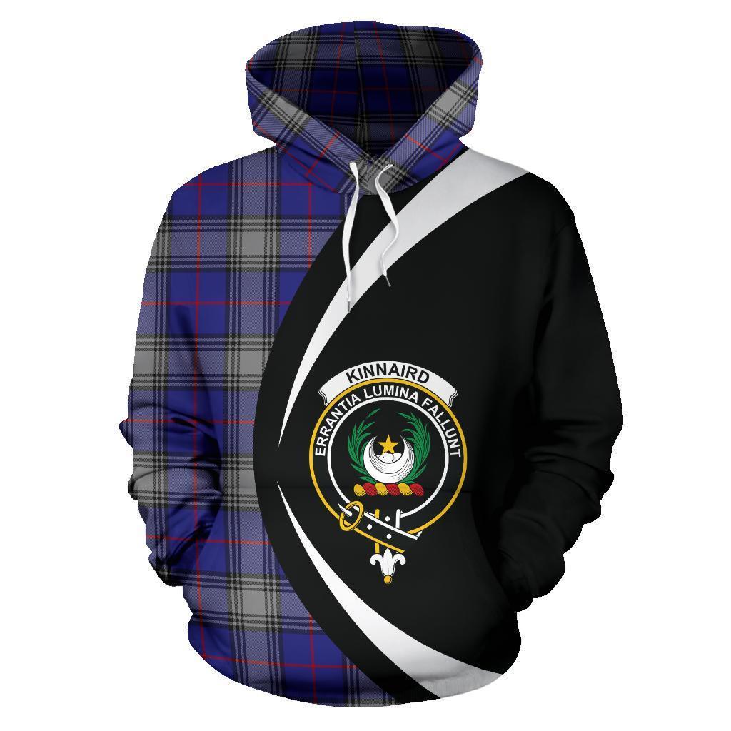 Printivon Kinnaird Tartan Crest Hoodie Circle Style