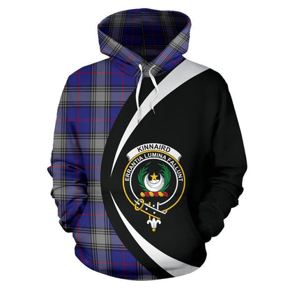 Printivon Kinnaird Tartan Crest Hoodie Circle Style