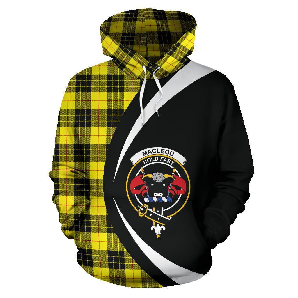 Printivon Macleod Of Lewis Modern Tartan Crest Hoodie Circle Style