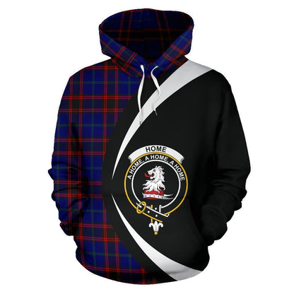 Printivon Home Modern Tartan Crest Hoodie Circle Style