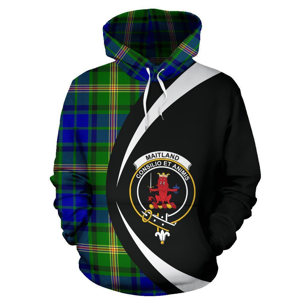 Printivon Maitland Tartan Crest Hoodie Circle Style