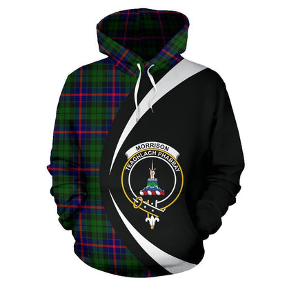 Printivon Morrison Modern Tartan Crest Hoodie Circle Style