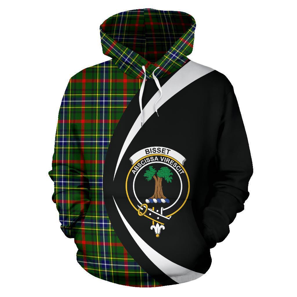 Printivon Bisset Tartan Crest Hoodie Circle Style