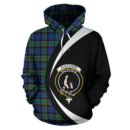Printivon Fletcher Ancient Tartan Crest Hoodie Circle Style