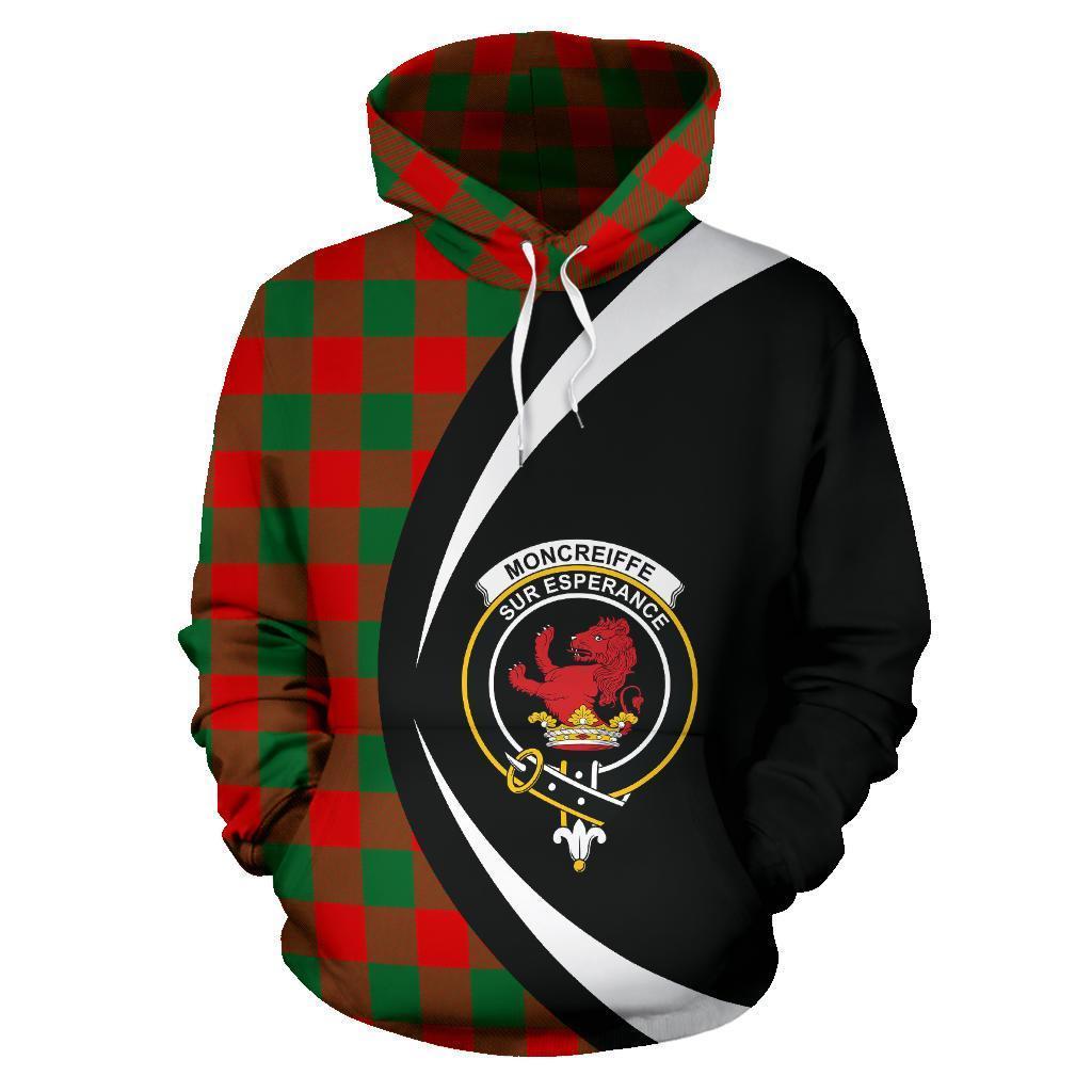 Printivon Moncrieffe Tartan Crest Hoodie Circle Style