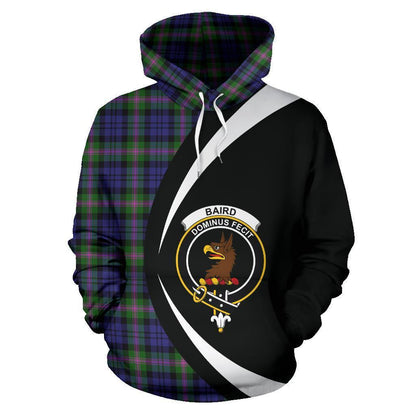 Printivon Baird Modern Tartan Crest Hoodie Circle Style