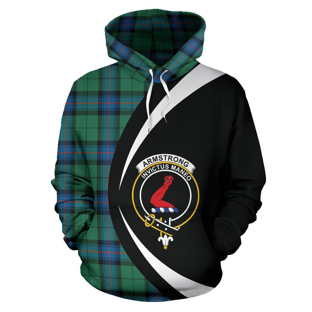 Printivon Armstrong Ancient Tartan Crest Hoodie Circle Style