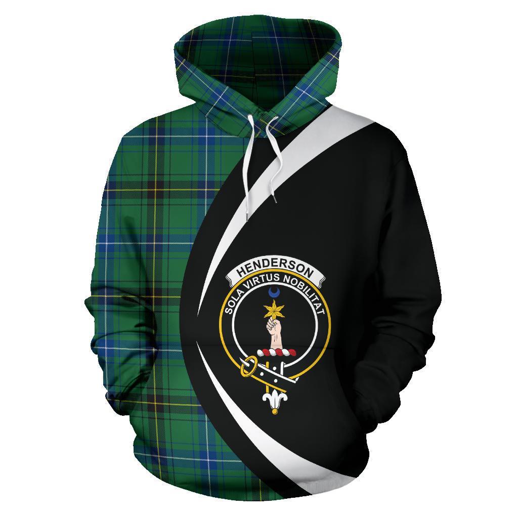 Printivon Henderson Mackendrick Ancient Tartan Crest Hoodie Circle Style